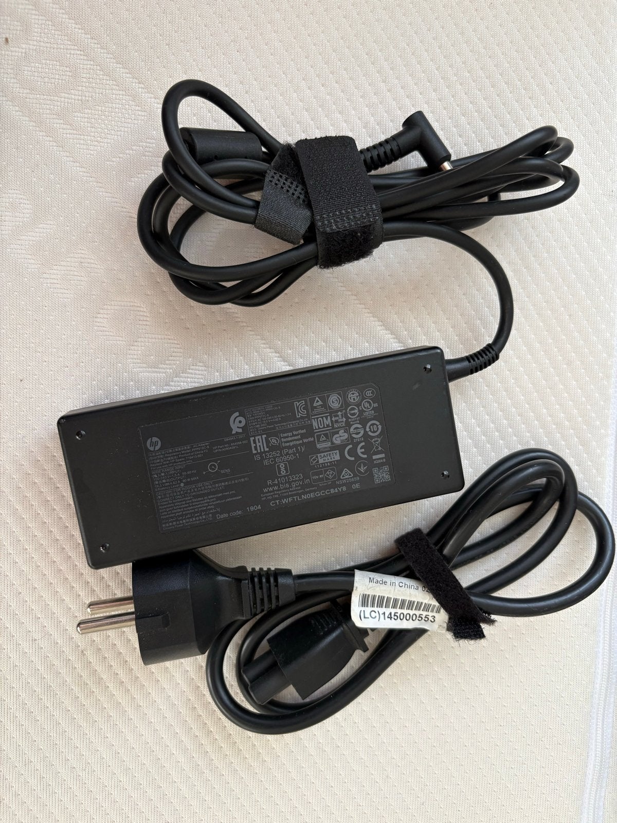 Originele HP Laptop Oplader / Adapter 90W - Blauwe Pin, Computers en Software, Laptop-opladers, Ophalen of Verzenden, Zo goed als nieuw