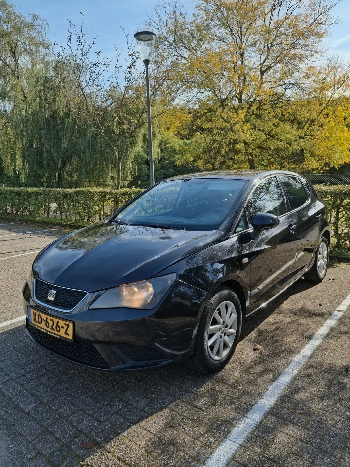 Seat Ibiza 1.2 89pk 2013 Zwart Goed Onderhouden!!, Auto's, Voorwielaandrijving, Euro 5, Stof, 31 €/maand