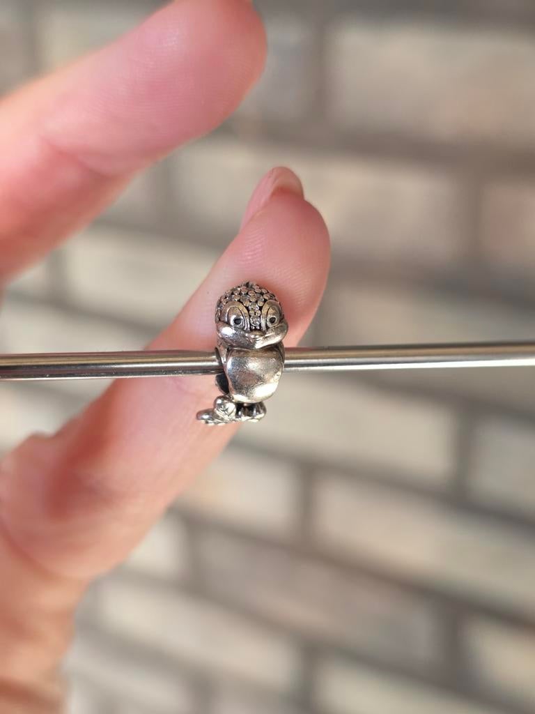Pandora disney sneeuwwitje vogel bedel, Ophalen of Verzenden, Zo goed als nieuw, Zilver, Pandora