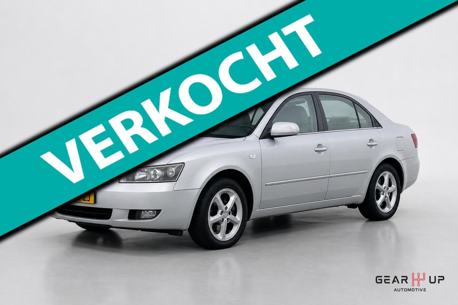 Hyundai Sonata 3.3 V6 Style LEER|CRUISE|CLIMA|STOELVERW|NAVI, Auto's, Gebruikt, 1546 kg, Bedrijf, 3342 cc
