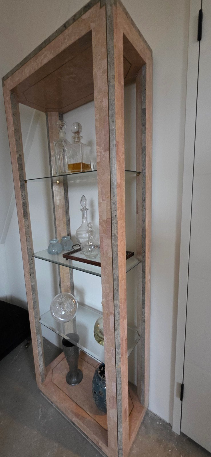 Vitrine kast uniek van fossiele gesteente, Ophalen, Nieuw, 50 tot 100 cm, Minder dan 100 cm