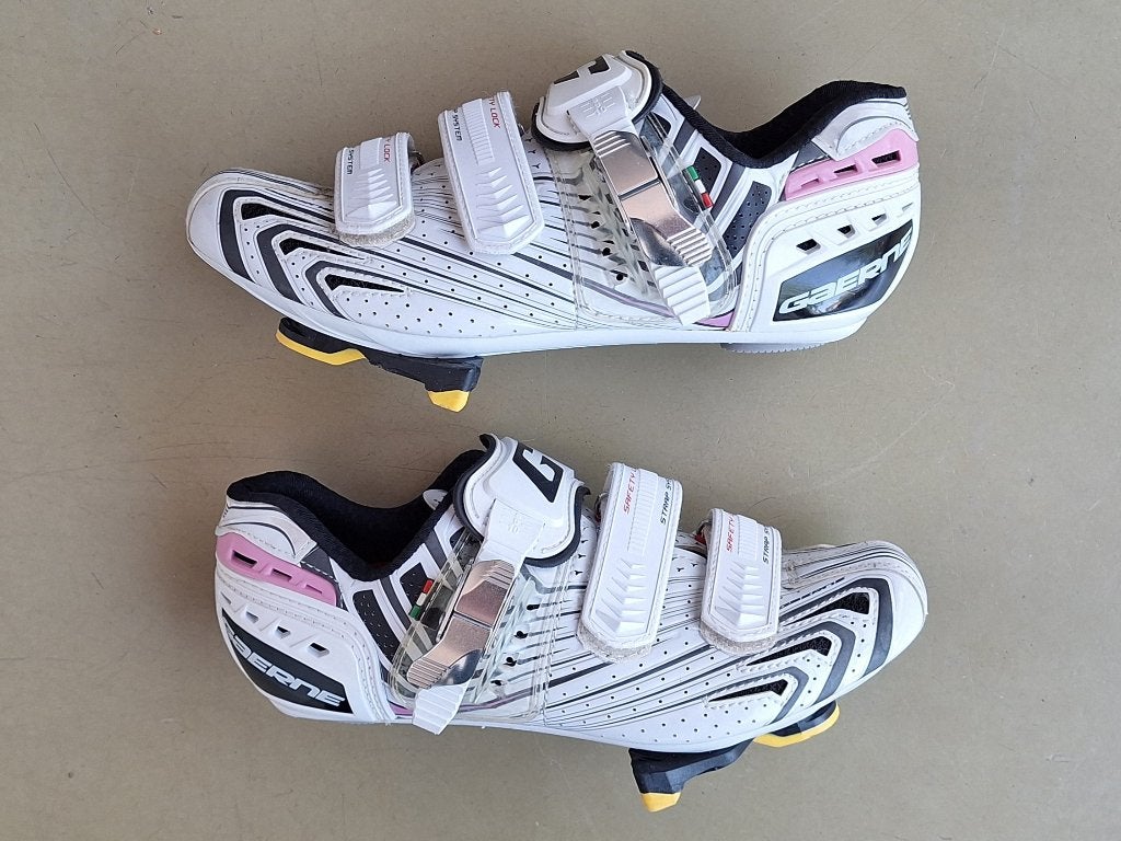 Gaerne racefiets schoenen wielrenschoenen wit rose maat 38, Schoenen, Overige maten, Ophalen of Verzenden, Zo goed als nieuw
