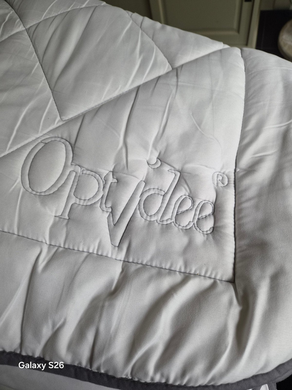 Optidee opdekmatras 2 stuks 90x200, Ophalen, Eenpersoons, Overige merken, Wit