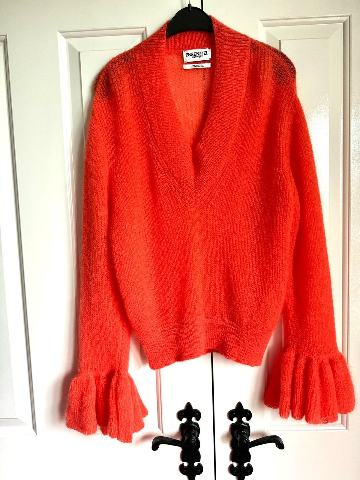ESSENTIEL ANTWERP • Chester V neck Mohair Jumper trui - M, Ophalen of Verzenden, Nieuw, Maat 38/40 (M)