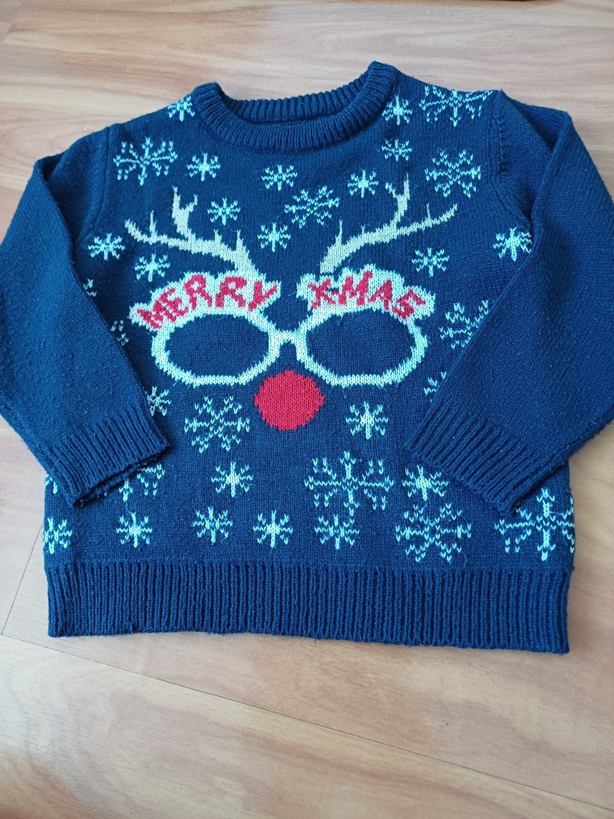 super cool kersttrui mt 98/104, Jongen of Meisje, Trui of Vest, Zo goed als nieuw, Geen