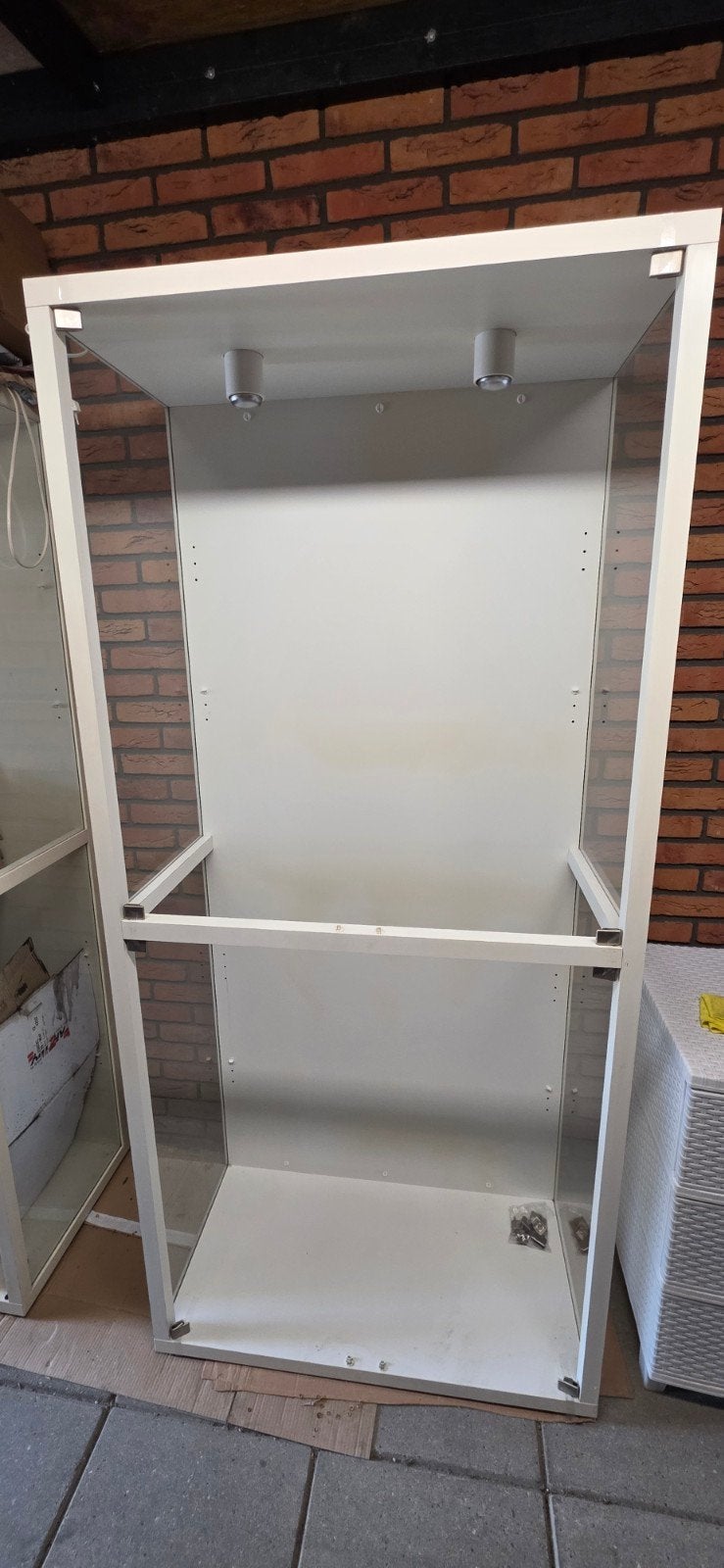 Vitrines met glas platen/deuren, Ophalen, Gebruikt, 50 tot 100 cm, Glas