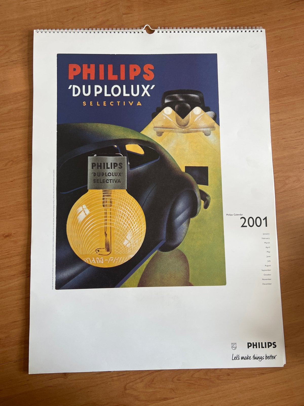 Philips calender 2001, Ophalen of Verzenden