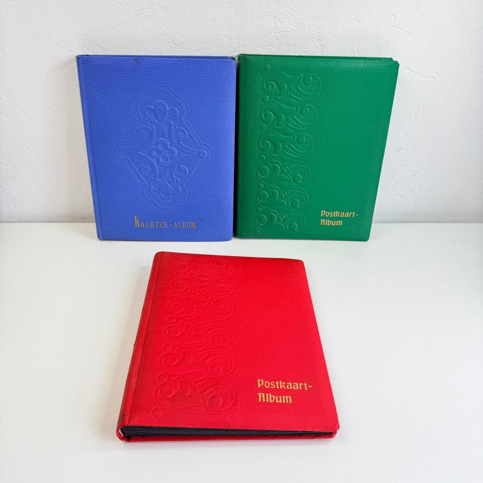 3 Antieke lege postkaarten albums, Verzamelen, Ophalen of Verzenden, Zo goed als nieuw, Overige onderwerpen, Foto