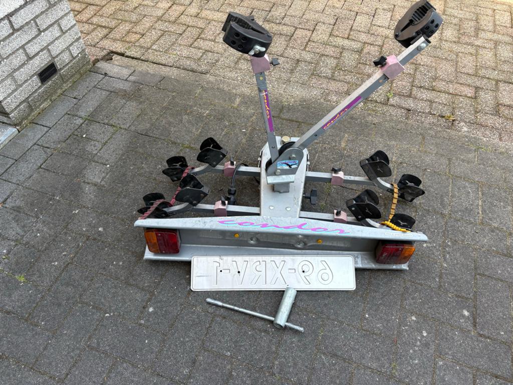Condor Trekhaak Fietsendrager voor 2 fietsen, Ophalen, 2 fietsen, Gebruikt, Trekhaakdrager