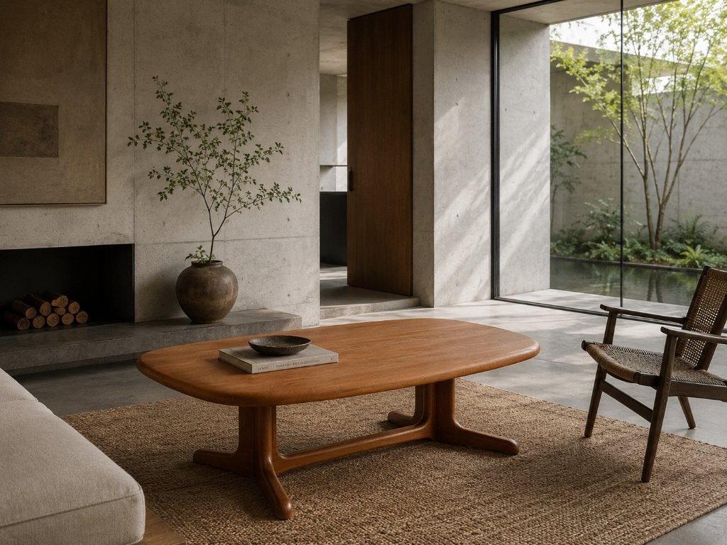 Glostrup Danish Deens Salontafel Japandi Teakhout, Ophalen, 50 tot 100 cm, 100 tot 150 cm, Teakhout