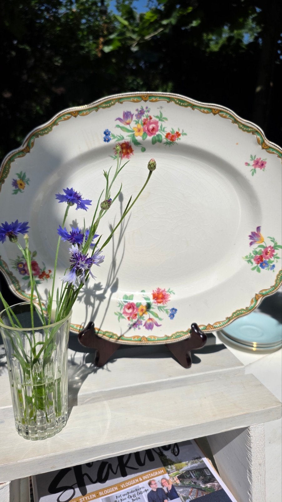 Vintage Johnson Brothers Staffordshire serveerschaal, Ophalen of Verzenden