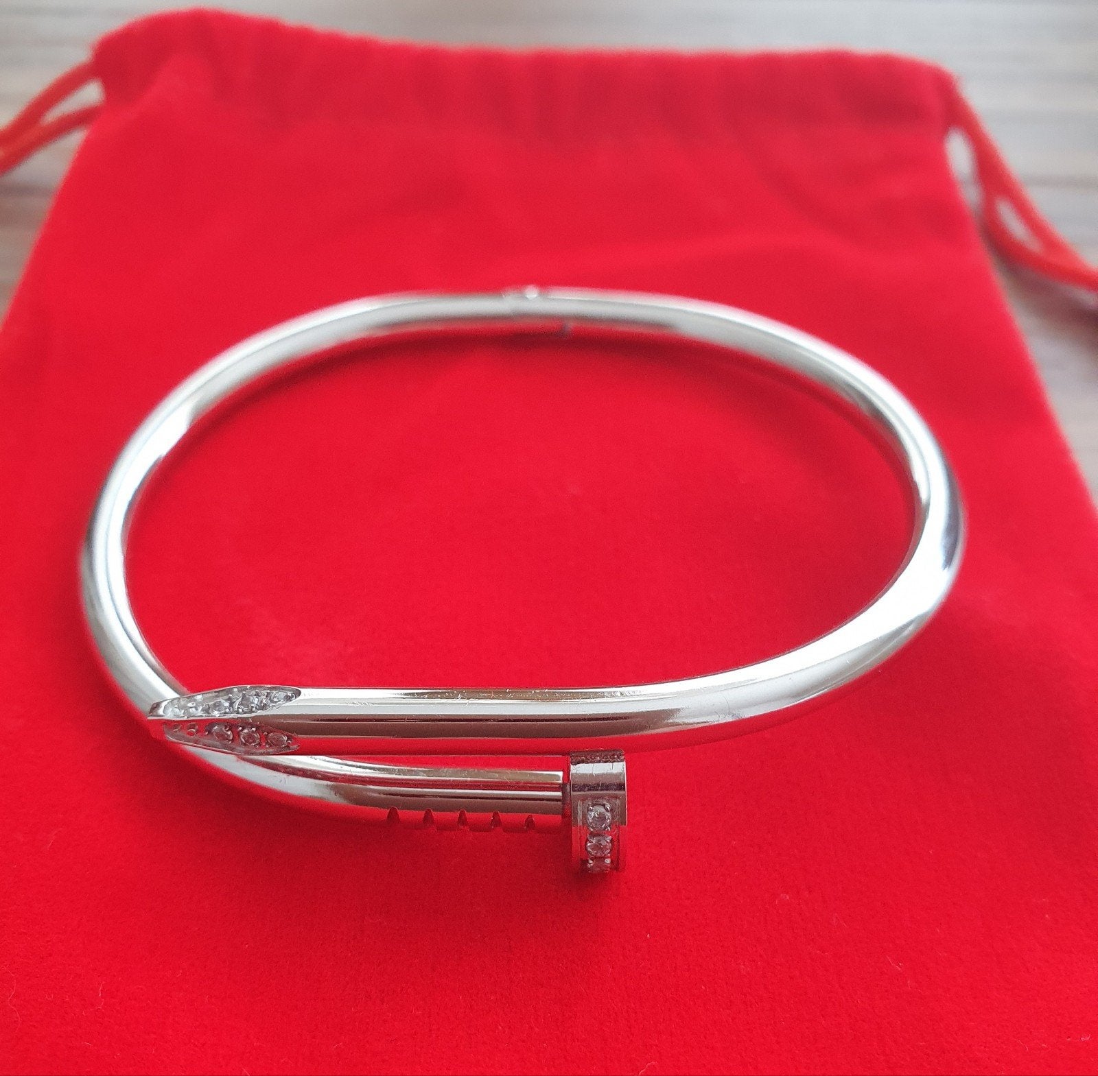 Cartier armband spijker, Staal, Nieuw, Ophalen of Verzenden, Goud