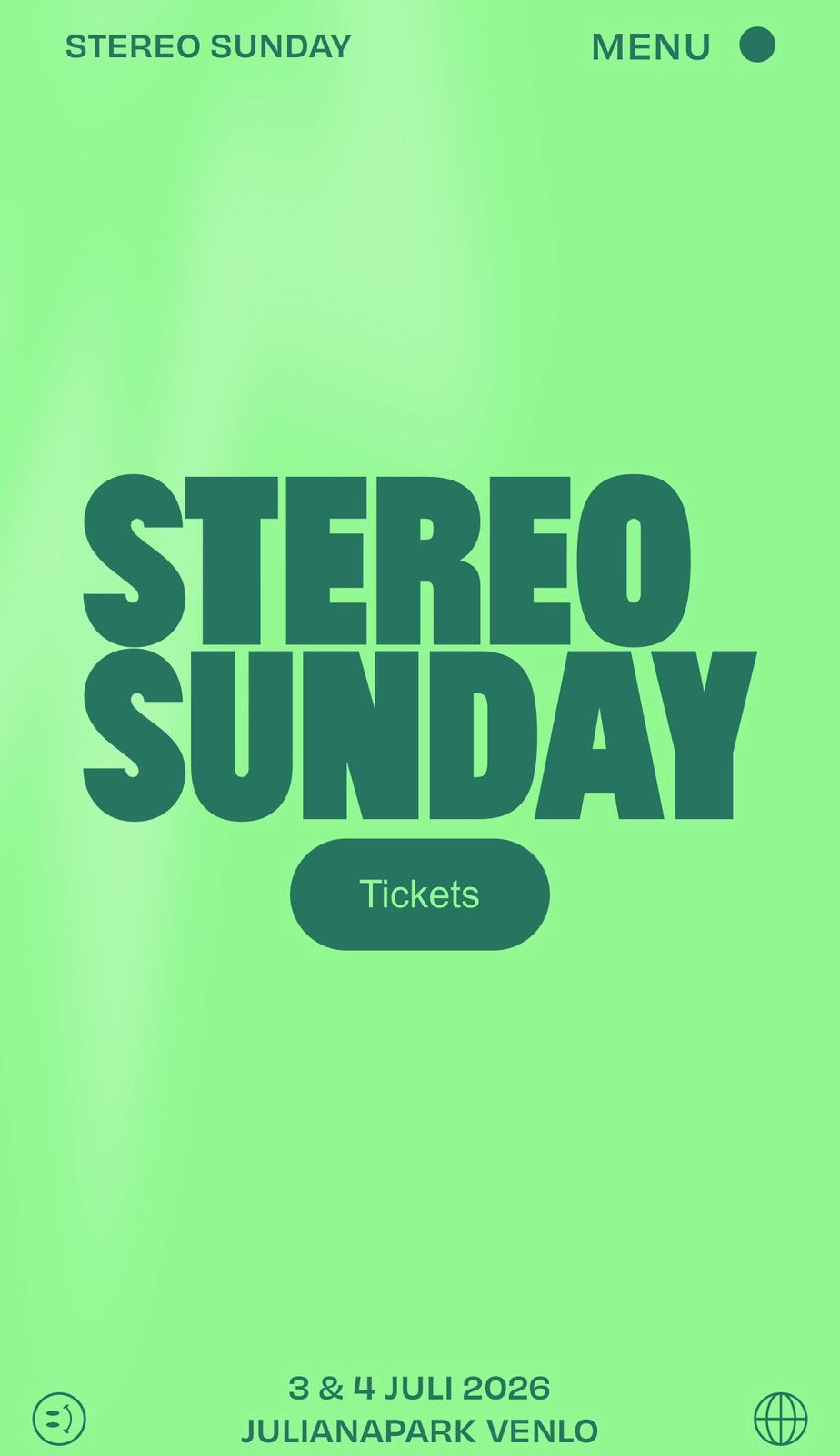 2 tickets Stereo Sunday dancefestival 3 juli - € 30,-, Twee personen