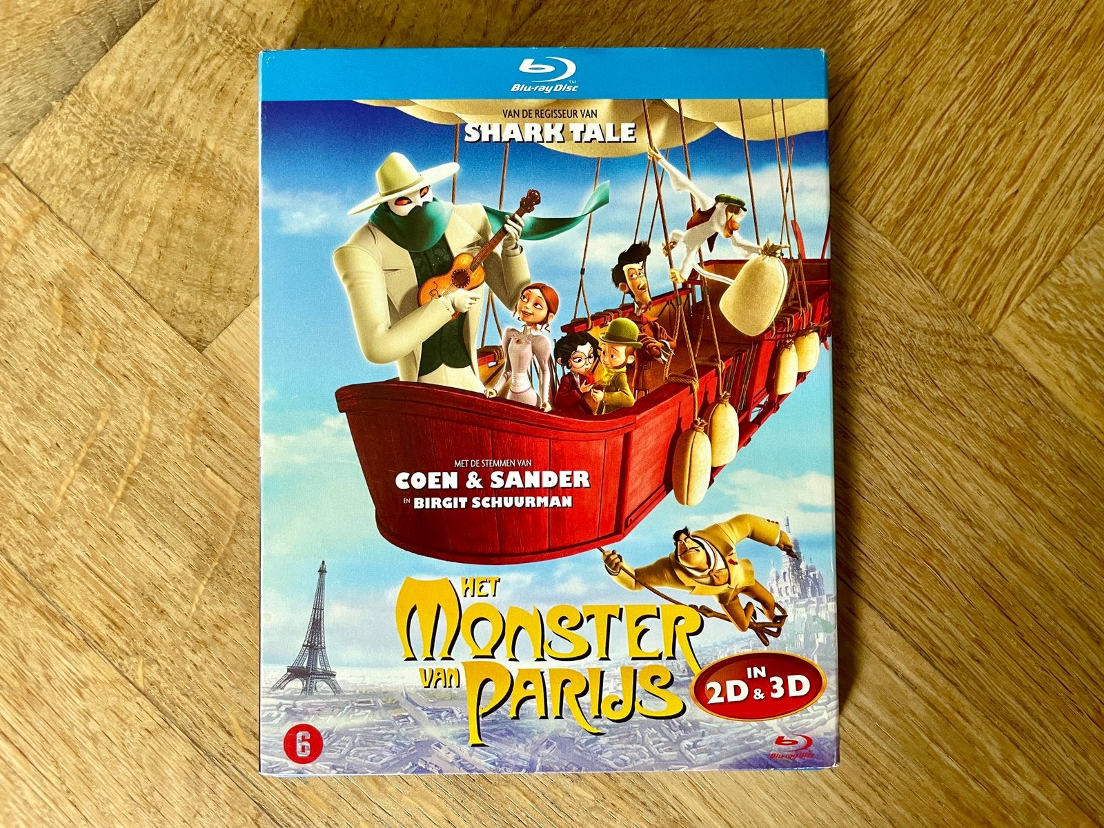Monster in Parijs 2D + 3D op Blu-ray (krasvrij, met NL), Cd's en Dvd's, Ophalen of Verzenden, Zo goed als nieuw, Tekenfilms en Animatie