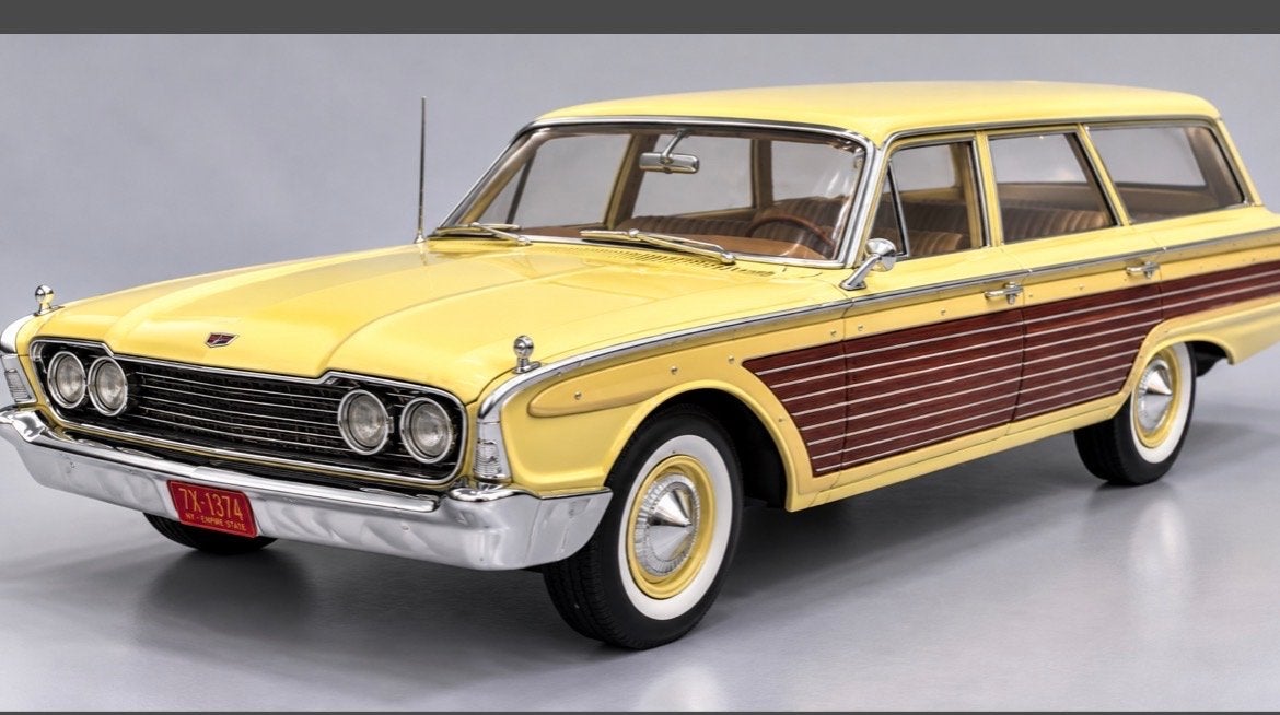 Ford Country Squire MCG 1:18 nieuw in de doos, Ophalen of Verzenden, Nieuw, Auto, Overige merken
