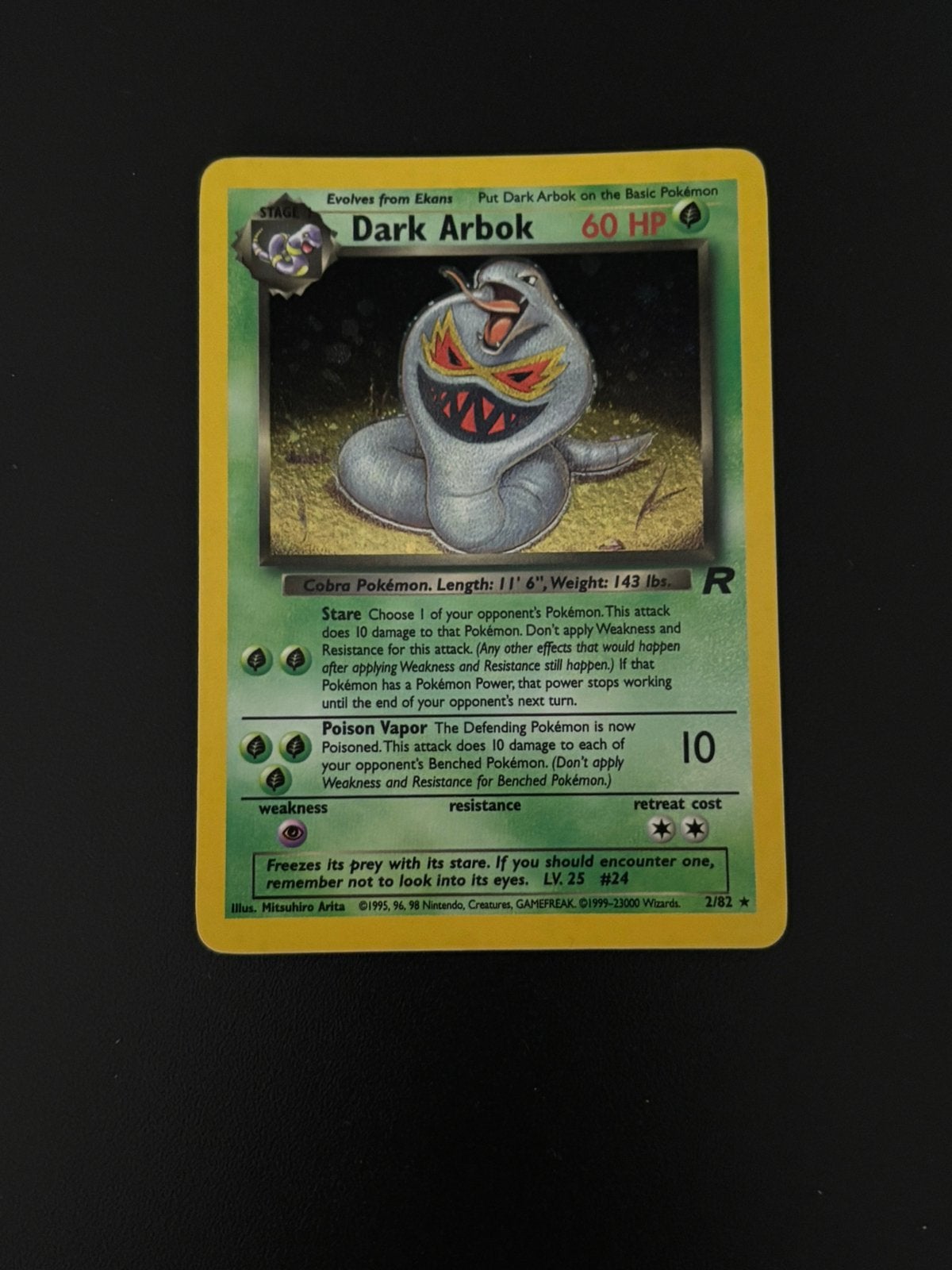 Dark Arbok 2/82 Team Rocket, Ophalen of Verzenden, Zo goed als nieuw