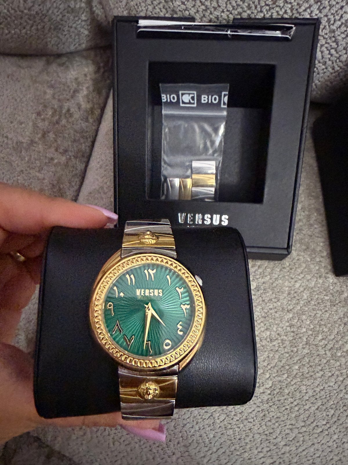 Versus Versace horloge met Arabische cijfers, Overige merken, Staal, Polshorloge, Nieuw