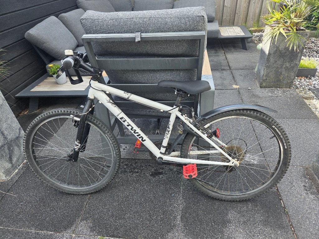 Opknap jongensfiets 24inch, Ophalen, Schijfrem, Decathlon B'Twin, Gebruikt