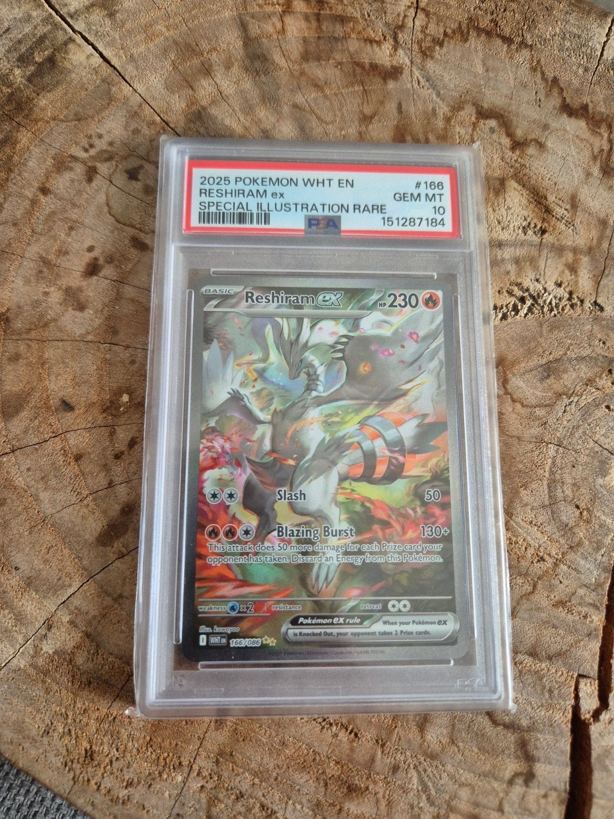 Pokemon Reshiram ex Special Illustration Rare PSA 10, Ophalen, Nieuw, Losse kaart