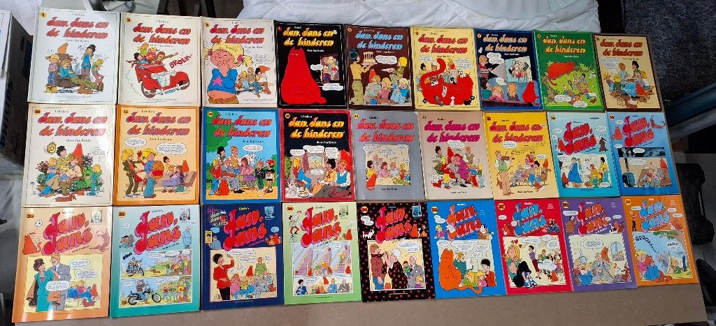 Partij / verzameling van 29x Jan, Jans en de kinderen /, Boeken, Meerdere stripboeken, Ophalen of Verzenden, Gelezen, Jan Kruis