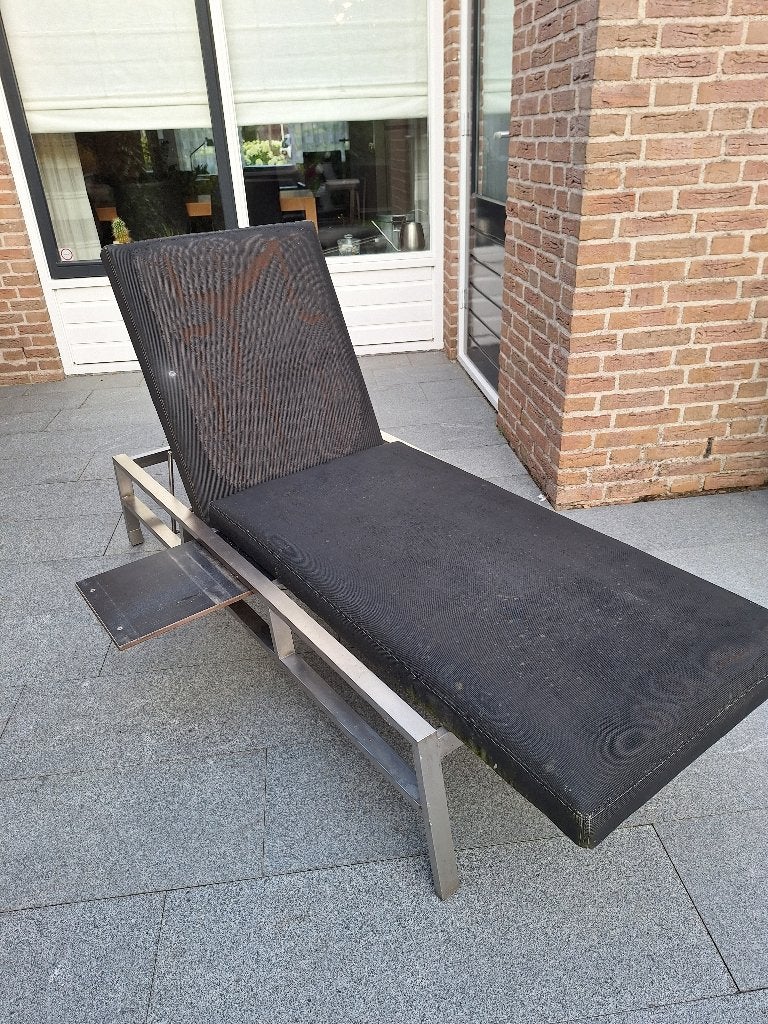 Ligbed tuin RVS, Ophalen, Gebruikt, Rvs, Verstelbaar