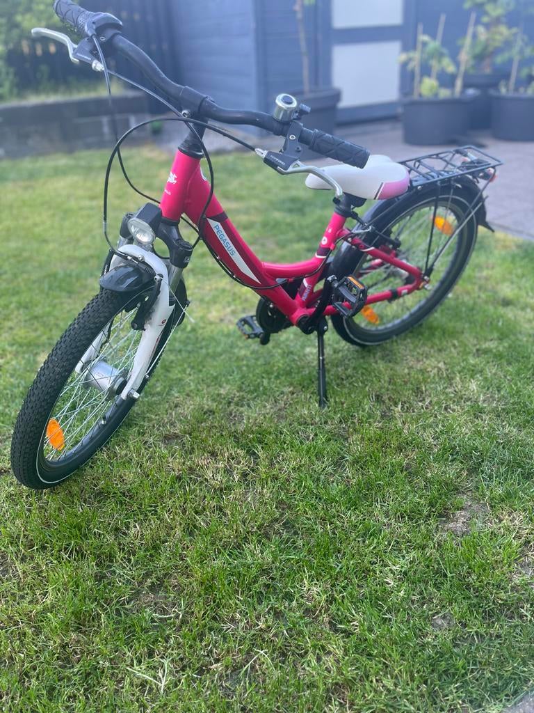 Pegasus Kinderfiets 28 inch - Roze/Wit, Ophalen, Gebruikt, Velgrem, 20 inch of meer