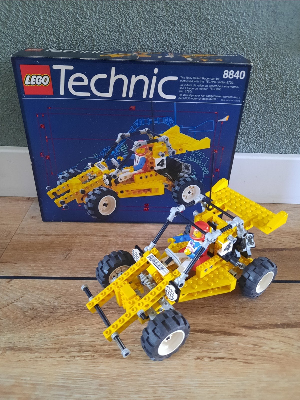 Lego Technic 8840 Rally Desert Racer met doos en instructies, Inclusief instructies, Gebruikt, Lego, Ophalen of Verzenden
