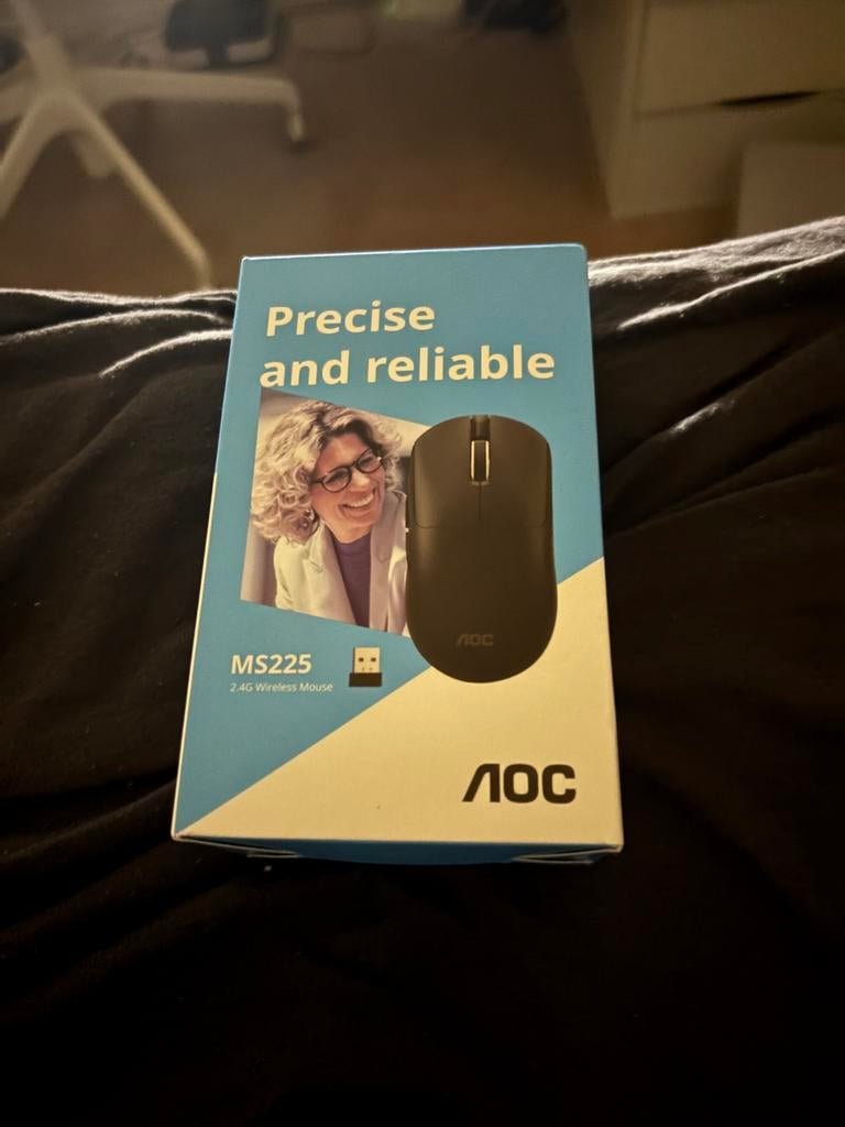 AOC MS225 Draadloze Muis nog inverpakking- Wit, 52 gram, Ophalen of Verzenden, Zo goed als nieuw, Draadloos, Muis