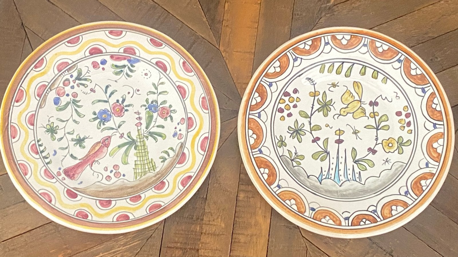 2 Handgeschilderde Berardos Portugal Wandborden, Ophalen
