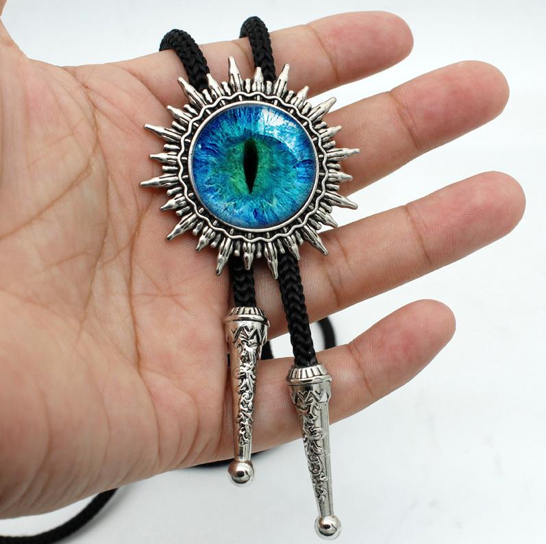 Western bolo stropdas met blauw oog / cowboy tie heren usa, Kleding | Heren, Stropdassen, Verzenden, Nieuw, Blauw
