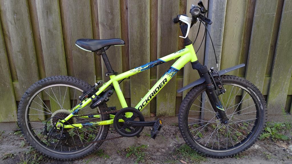 Rockrider ST500 Sport Trail Kinderfiets 20 inch, Fietsen en Brommers, Fietsen | Heren | Herenfietsen, Gebruikt, Velgrem, Versnellingen