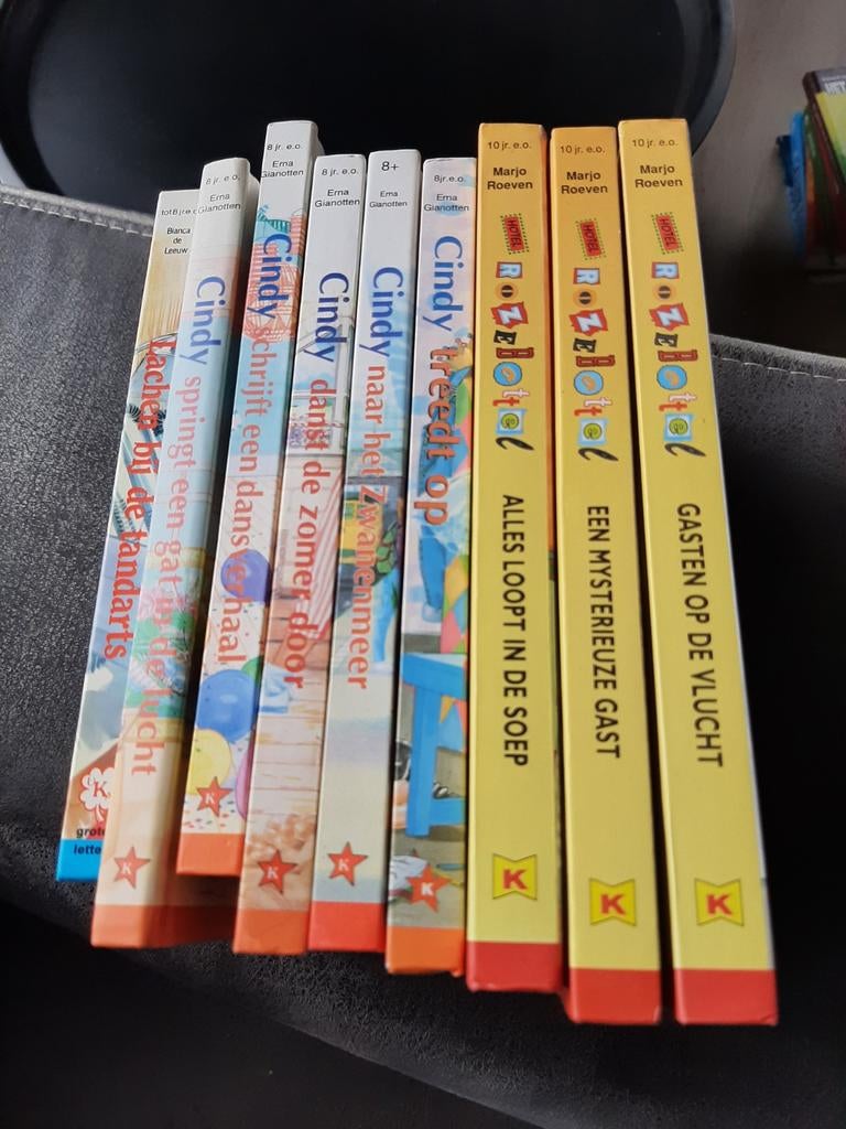 Kinderboeken: Cindy en Hotel Rozebottel series (9 boeken), Boeken, Ophalen of Verzenden, Gelezen, Erna Sassen, Marjo Roeven, Fictie algemeen