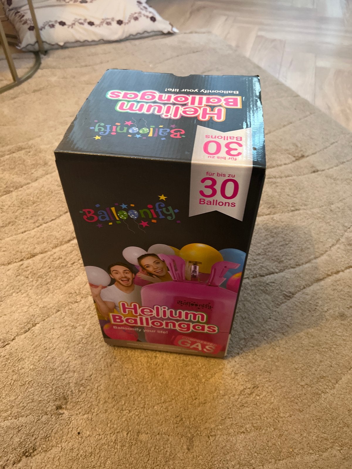Helium Ballongas voor 30 Ballonnen - Feestartikel, Ophalen of Verzenden, Nieuw, Feestartikel, Verjaardag