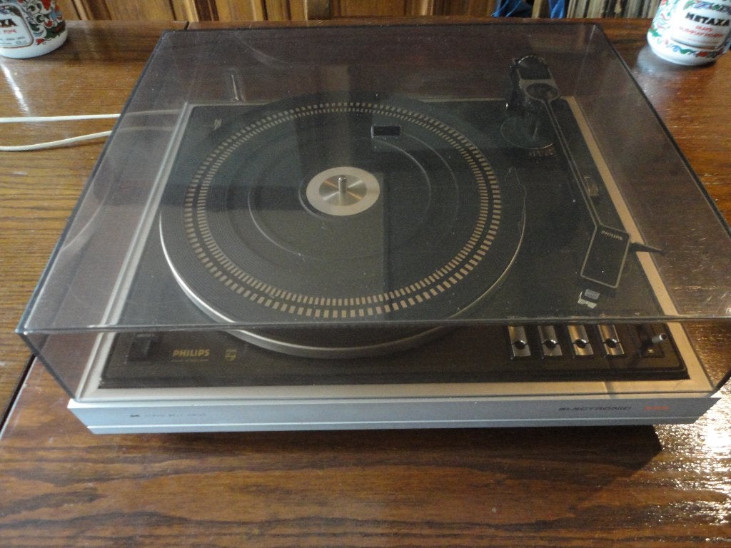 Philips 222 Platenspeler, Ophalen of Verzenden, Gebruikt, Philips, Automatisch