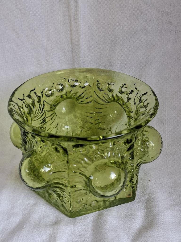 Vintage Bubbel Glas Sea Glasbruk Zweden, Antiek en Kunst, Antiek | Glas en Kristal, Ophalen of Verzenden