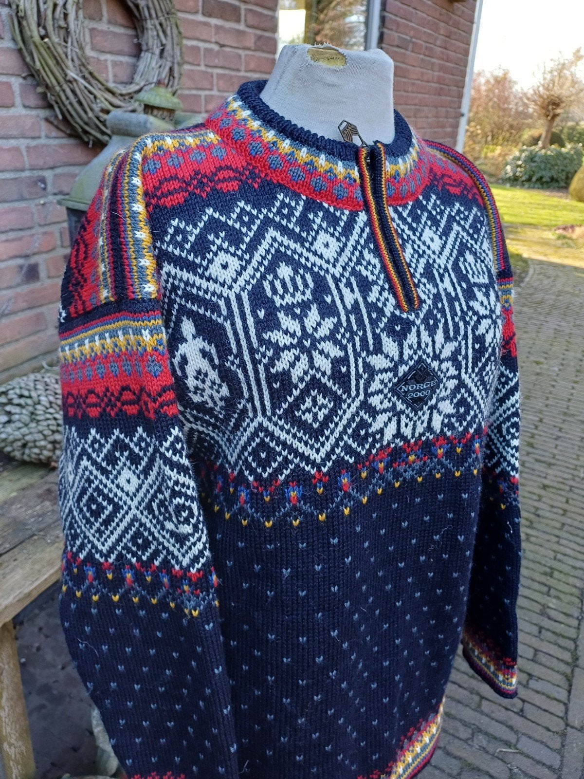 Dale of Norway Unisex Wollen Noorse Trui. XS/38 40 outdoor, Blauw, Ophalen of Verzenden, Zo goed als nieuw, Dale of Norway
