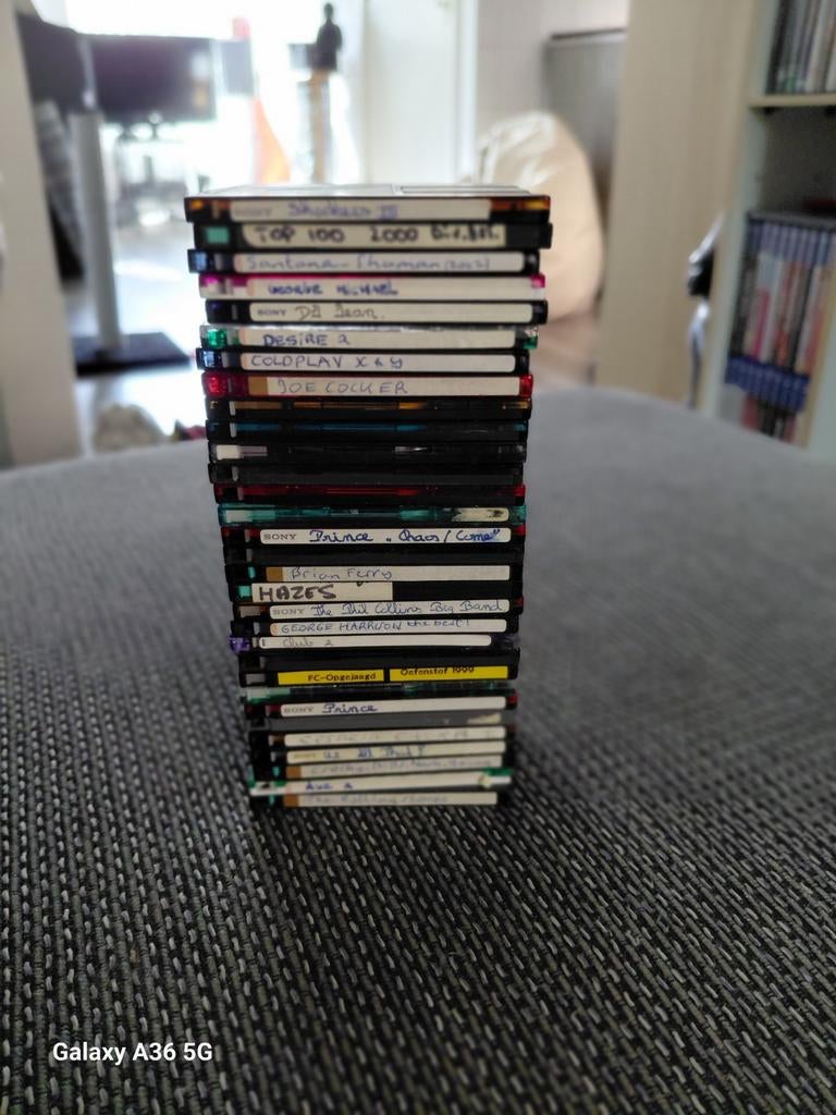 31 minidiscs re writable, Ophalen, Gebruikt