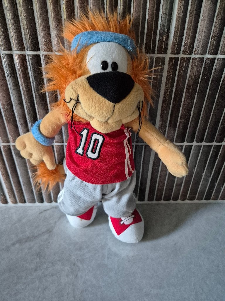 Loekie de Leeuw knuffel - Sportief, Kinderen en Baby's, Speelgoed | Knuffels en Pluche, Ophalen, Zo goed als nieuw, Leeuw
