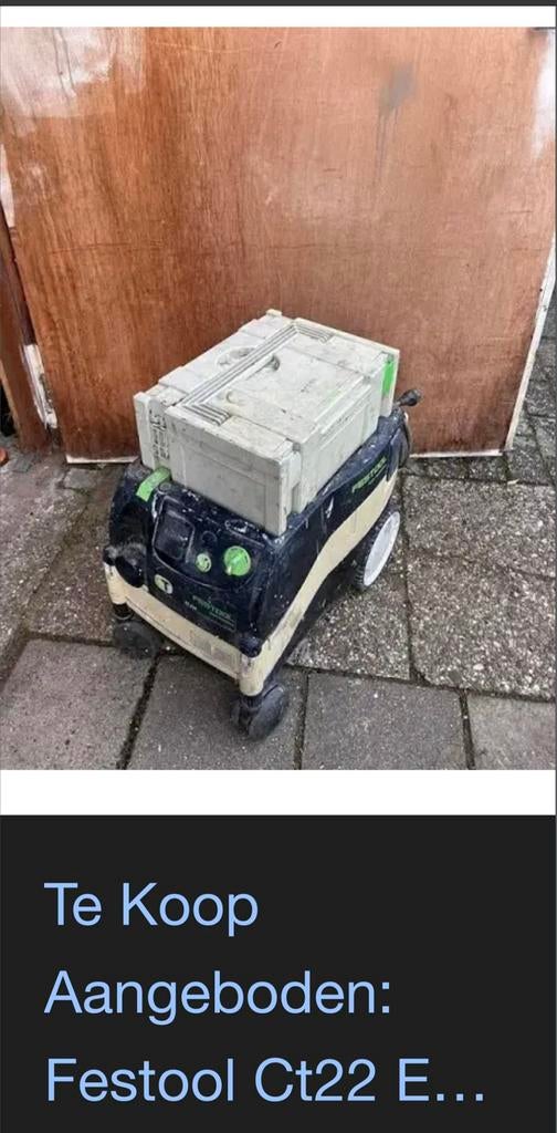 Festool bovenfrees met stofzuiger, Ophalen, Zo goed als nieuw, Elektrisch, Bovenfrees