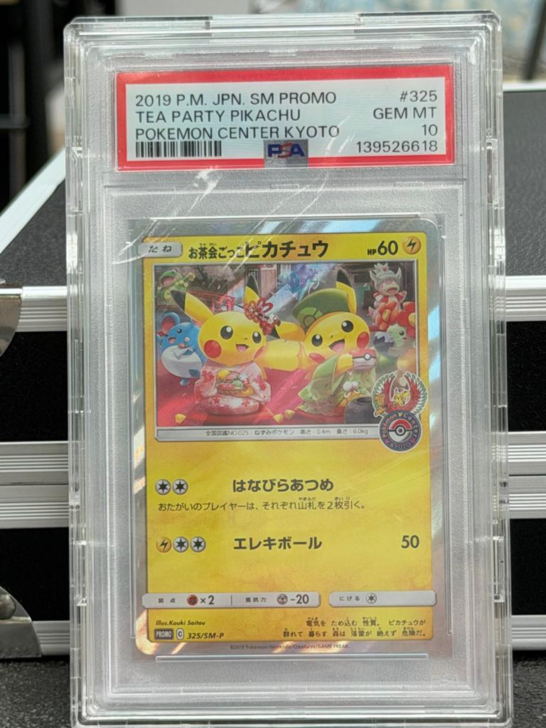 Pikachu Tea Party Promo PSA 10 GEM MT Pokémon Kaart, Ophalen of Verzenden, Nieuw, Losse kaart