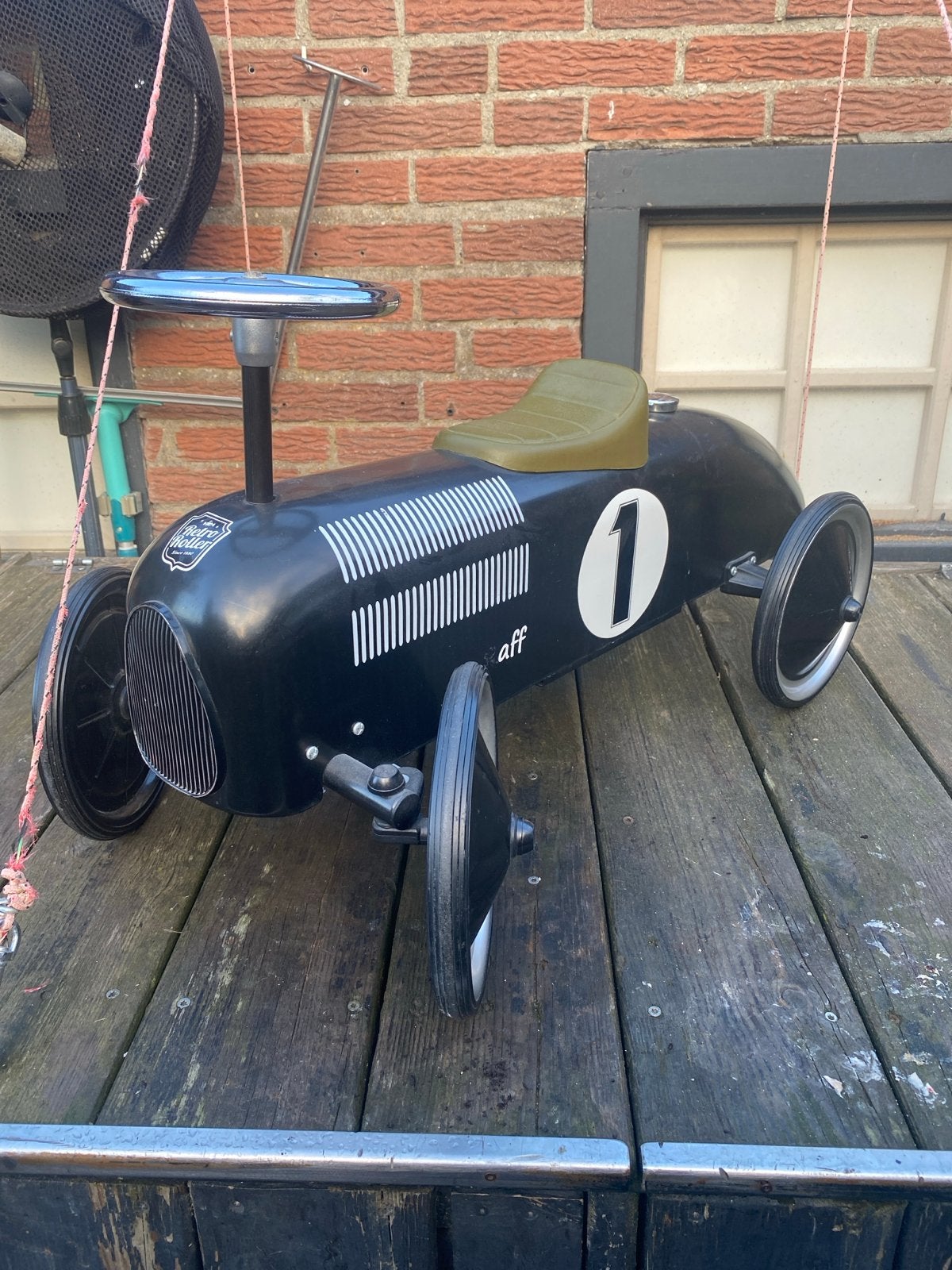 Baghera Rider Black loopauto - Retro raceauto voor kinderen, Ophalen of Verzenden, Gebruikt
