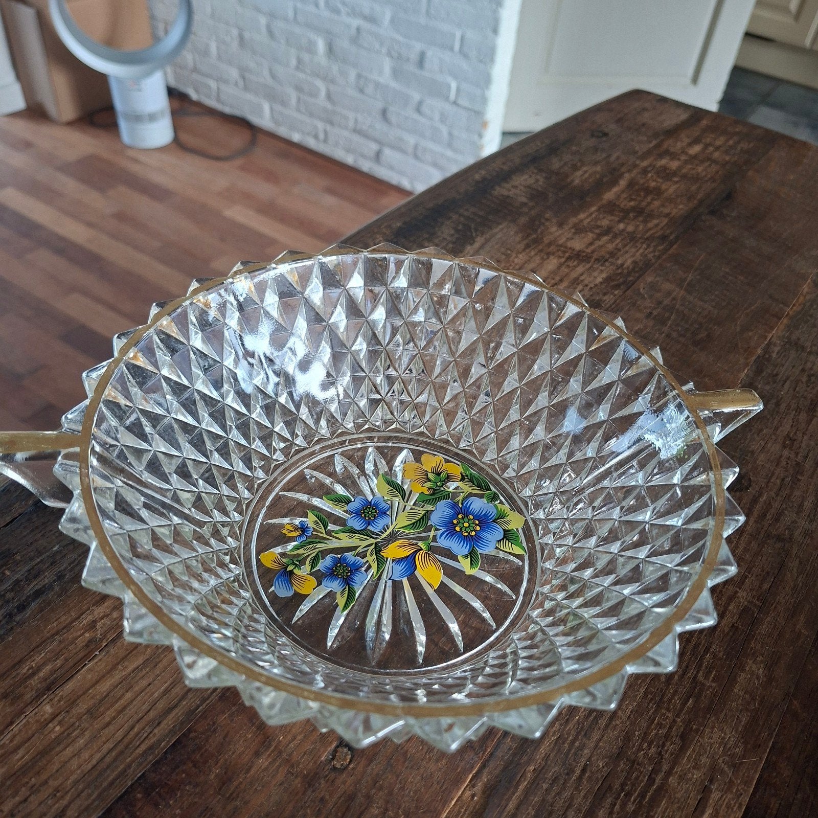 Lubania Italiaanse Fruitschaal  Jaren 50-60 28x23x10 cm, Ophalen of Verzenden