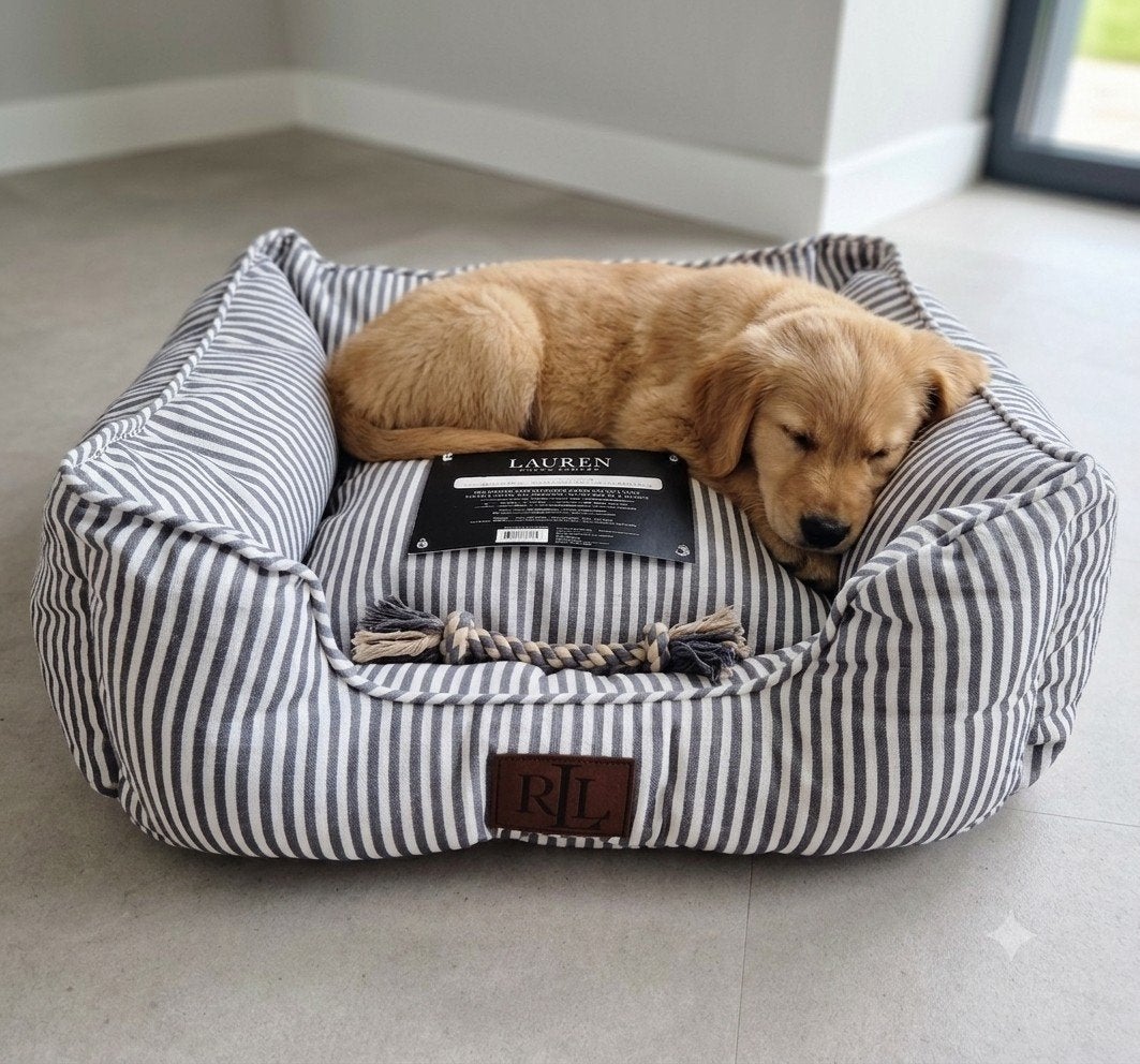 Ralph lauren linnenlook hondenmand nieuw, Dieren en Toebehoren, Verzenden, Nieuw