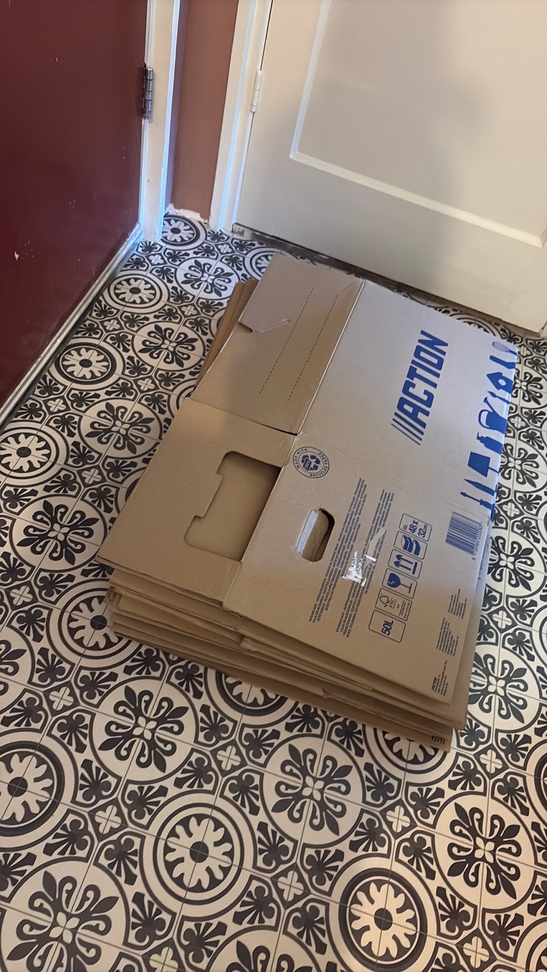 10x verhuisdozen Action, Ophalen, Doos, Minder dan 50 cm, Zo goed als nieuw