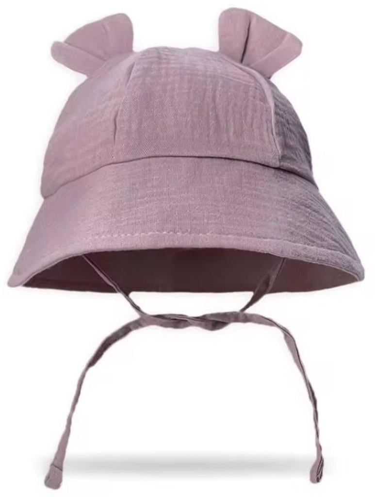 Il Bambini - Taupe hydrofiel mousseline zonnehoedje, Kinderen en Baby's, Babykleding | Petten en Hoeden, Ophalen of Verzenden