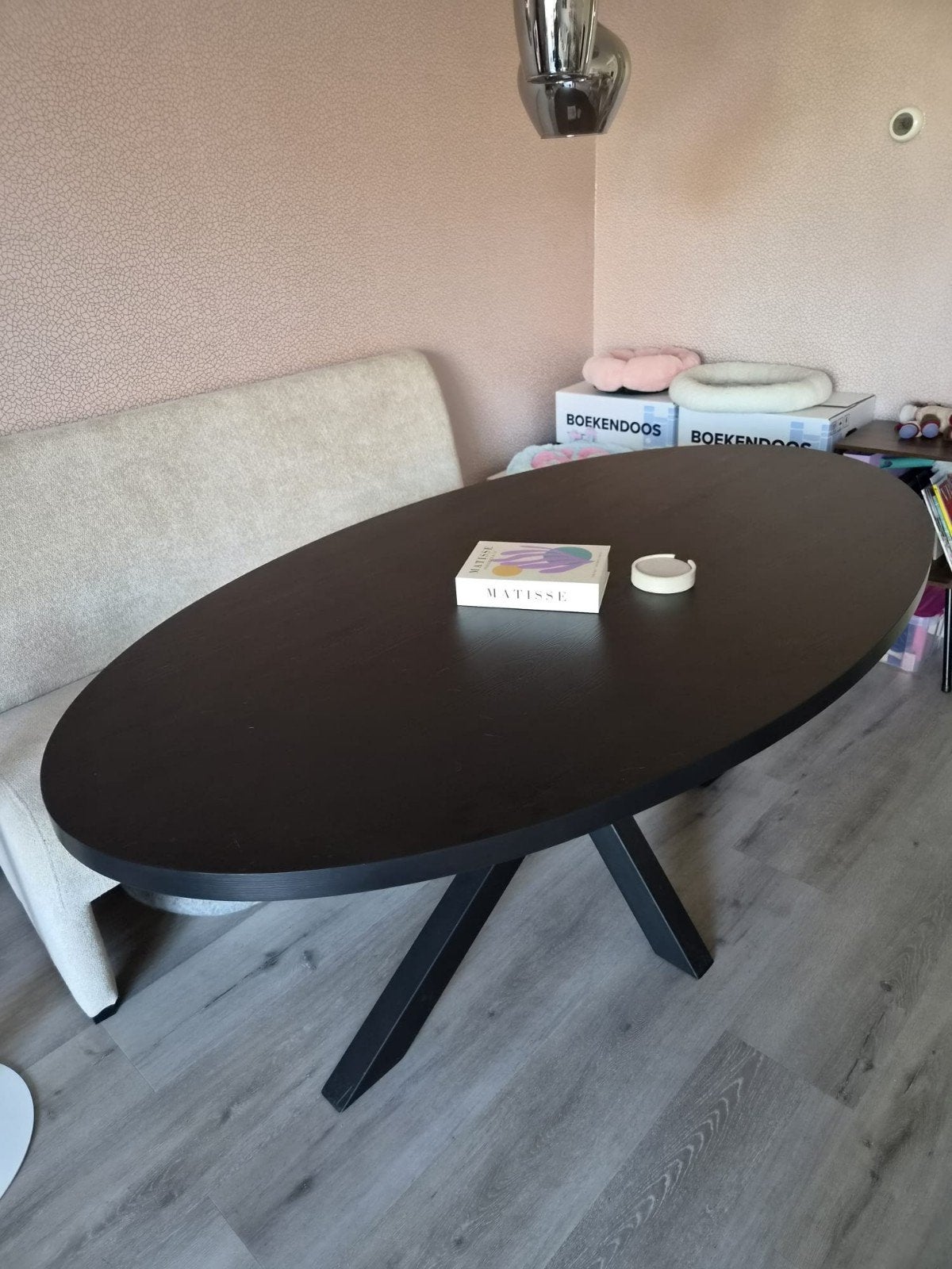 Mooie eettafel., Ophalen, 200 cm of meer, 50 tot 100 cm, Zo goed als nieuw