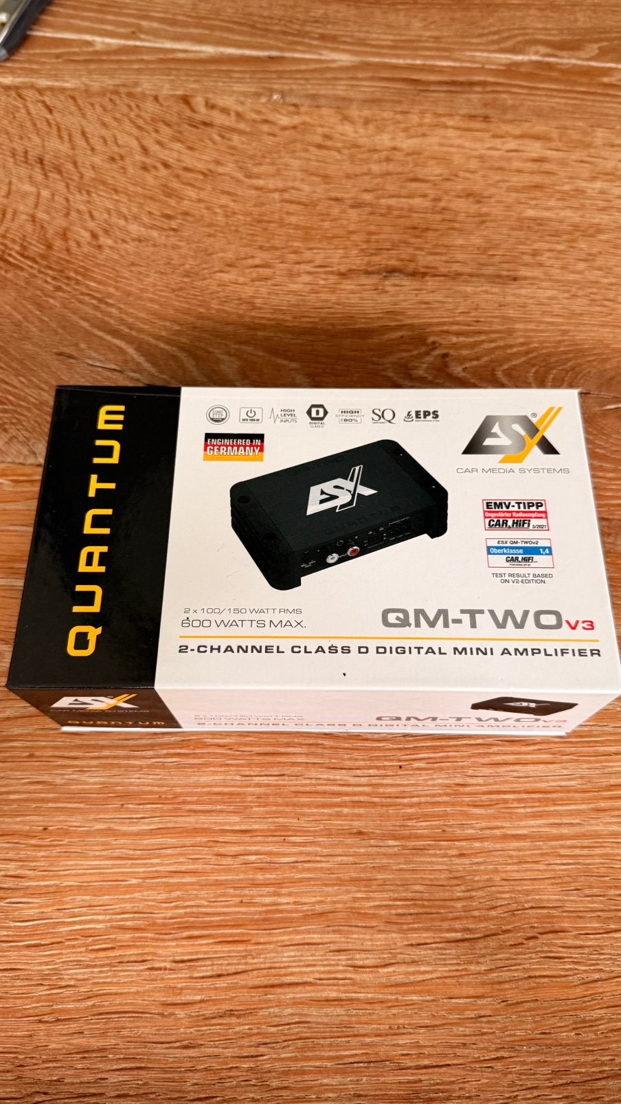 ESX QM-TWO v3 Mini Versterker klasse D NIEUW IN DOOS, Auto diversen, Ophalen of Verzenden, Nieuw