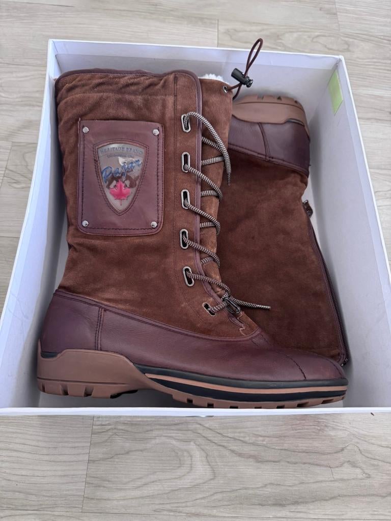 Pajar Canada Baylen Winterlaarzen – Maat 45 – Donkerbruin, Bruin, Ophalen of Verzenden, Zo goed als nieuw, Boots