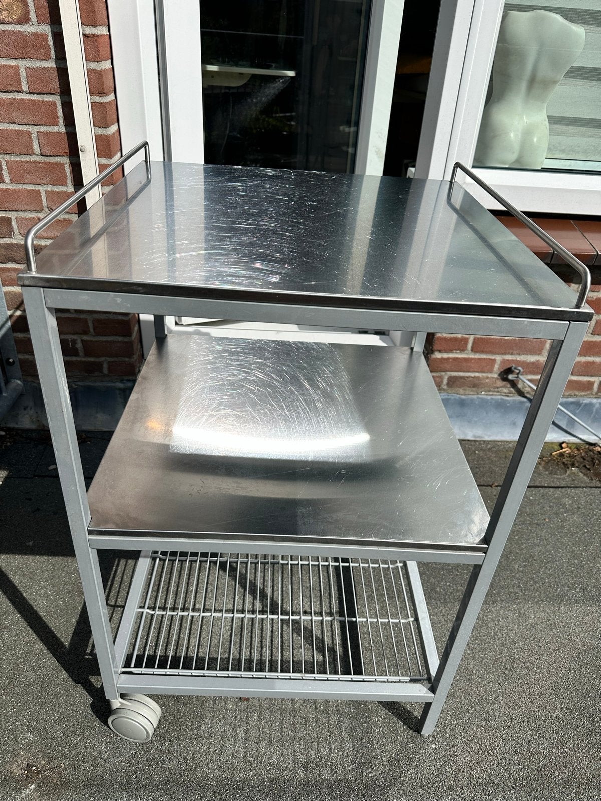 IKEA Udden Keukentrolley - RVS en Metaal, Huis en Inrichting, Keuken | Keukenbenodigdheden, Ophalen, Gebruikt, IKEA, Metaal