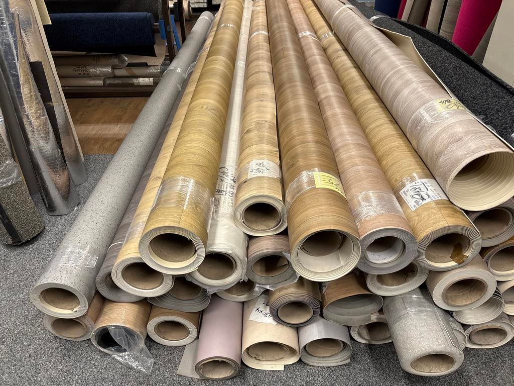 Diverse stukken vinyl vloerbedekking, Huis en Inrichting, Ophalen, Overige kleuren, 75 m² of meer, Nieuw